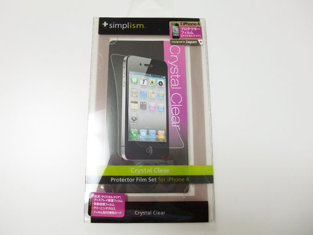 Simplism Protector Film Set for iPhone 4 Crystal Clear